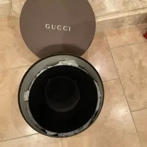 Gucci | Accessories | Gucci Black Soft Felt Hat Ribbin 